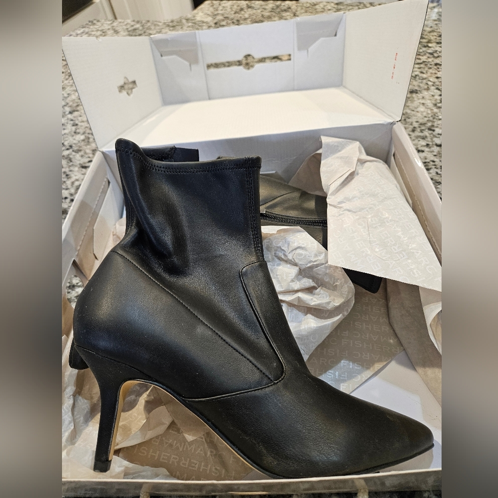 Marc fisher pointed black boots